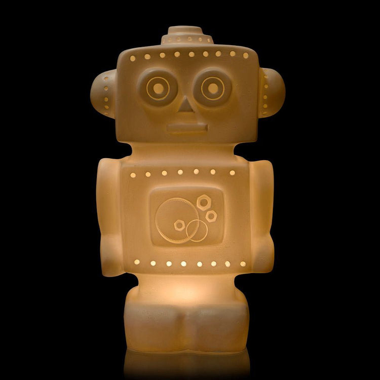 Lampe robot Egmont blanche. 33x18x10cm