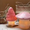Lampe Egmont champignon vintage rose + dim