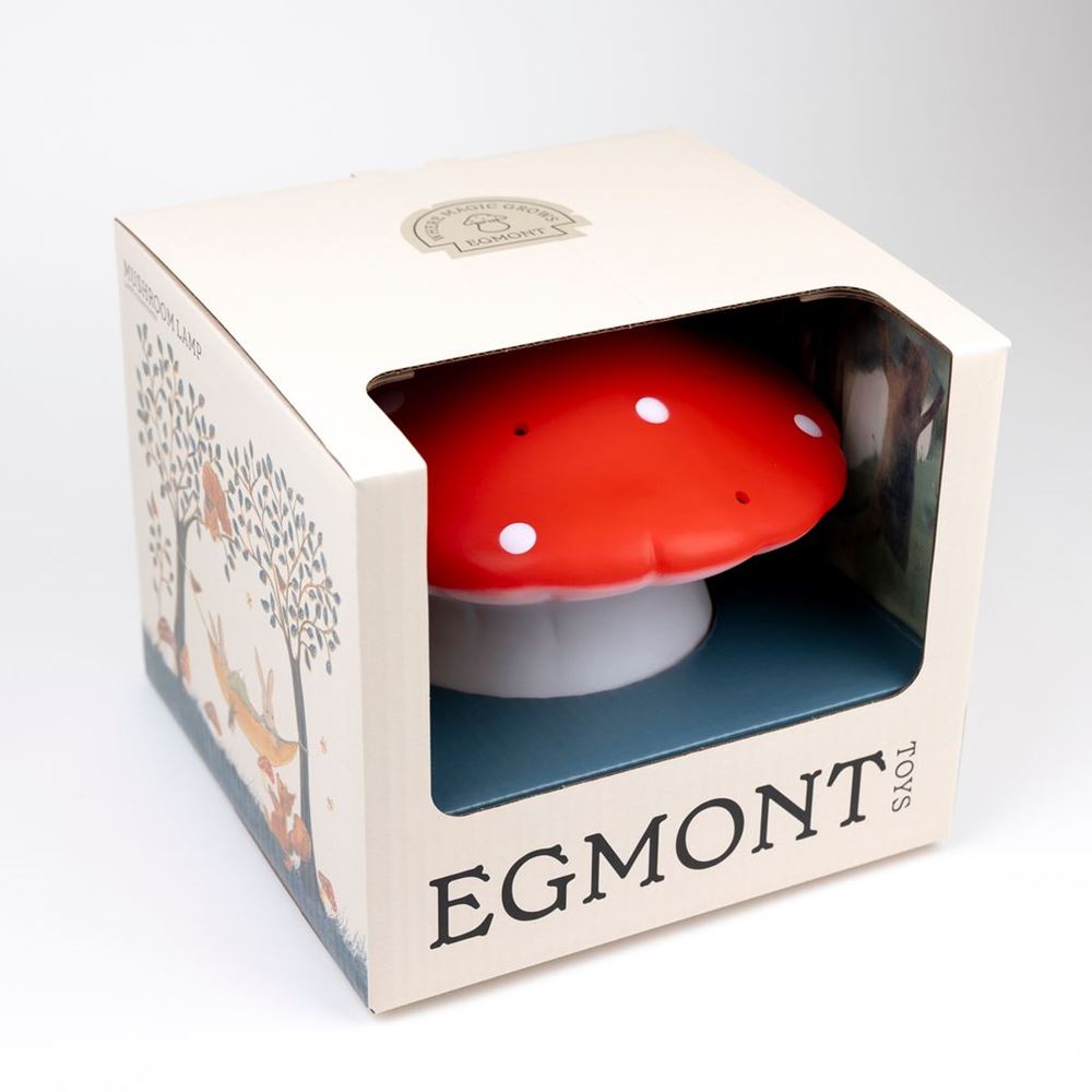 Lampe Egmont champignon rouge + variateur.