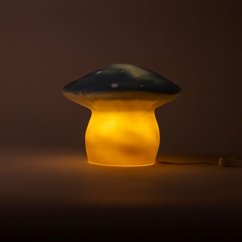 Lampe Egmont champignon jeans + variateur.