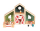 Bois de ferme avec personnages. 45x3x10c