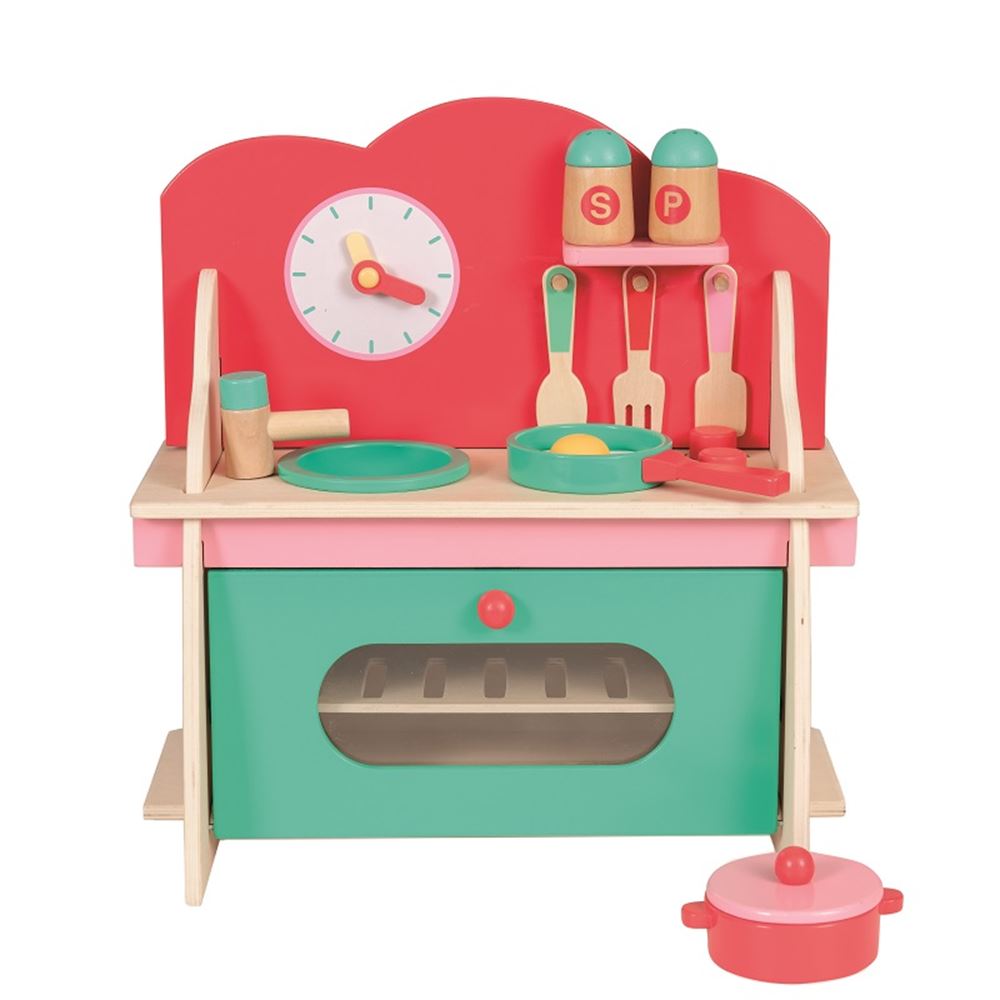 Cuisine bois 36x17x38 avec accessoires. 3+