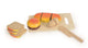 Service à pain en bois. 50x12x4 cm. 3+