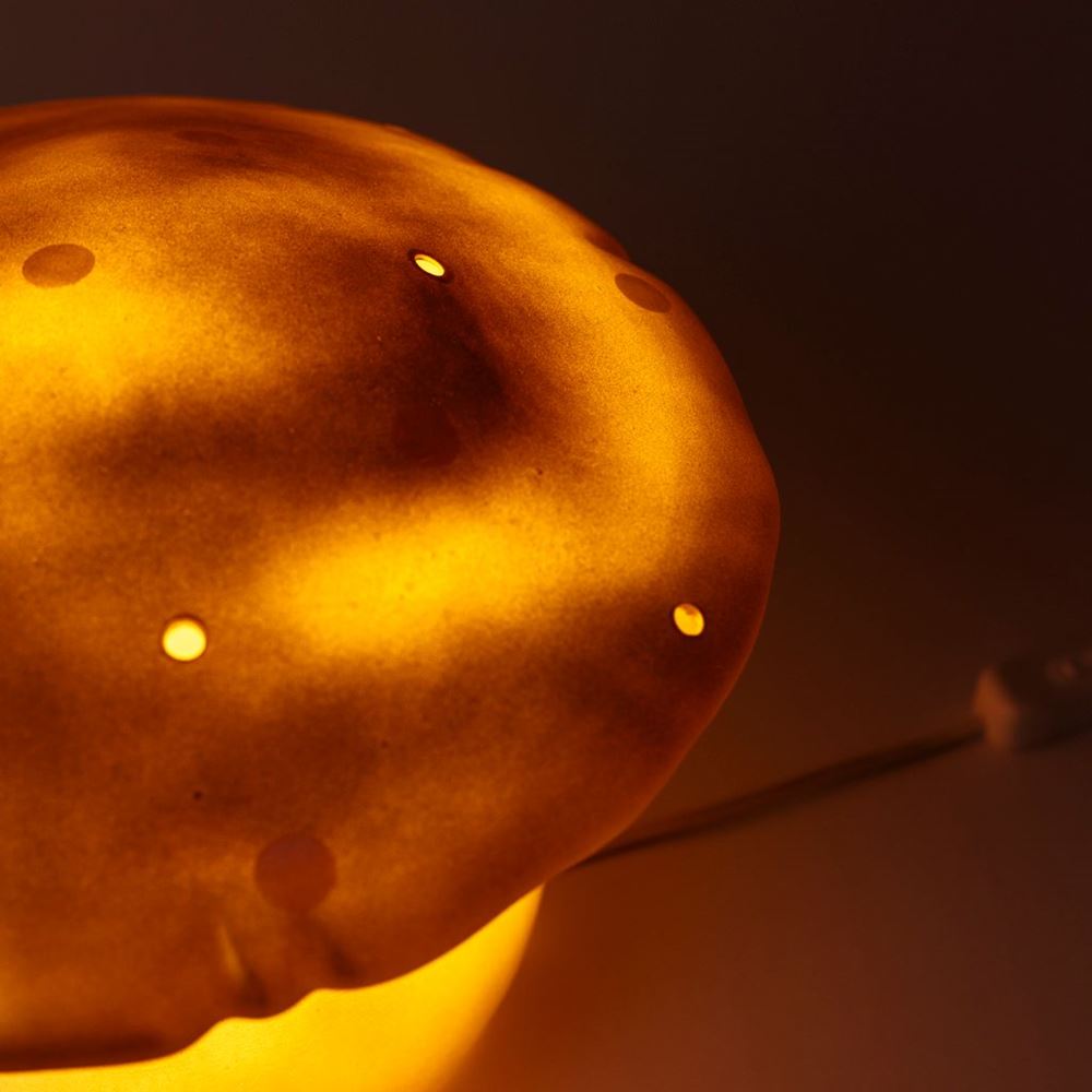 Lampe Egmont champignon cuivre + variateur.