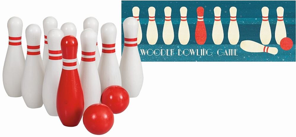 Jeu de quilles en bois Egmont 55 x 20 x 6 cm.