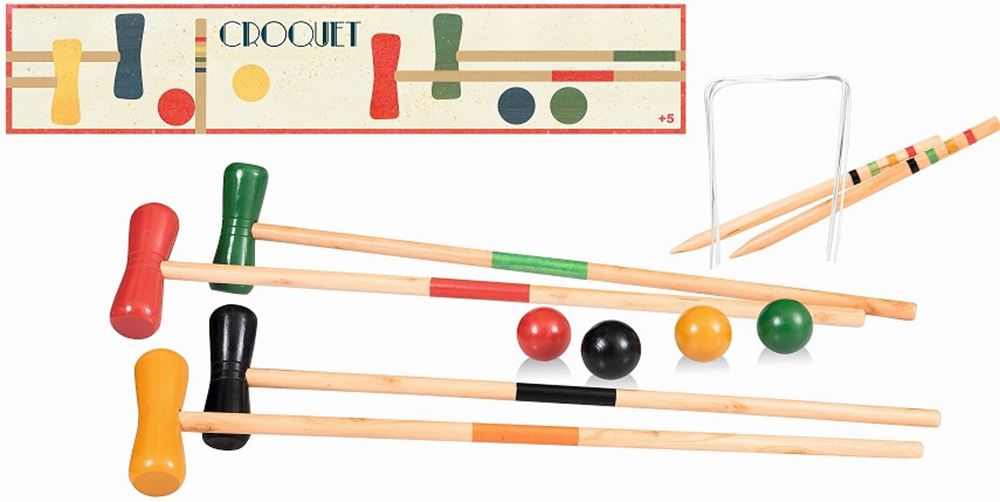 Croquet en bois d'Egmont 77 x 15 x 8 cm. 5+