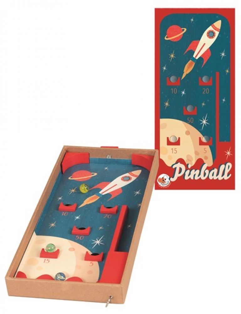 Jeu d'Egmont : flipper. 38,5x17x3,5cm.