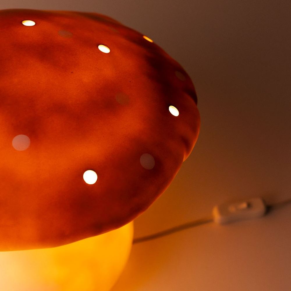 Lampe Egmont champignon terra + variateur.