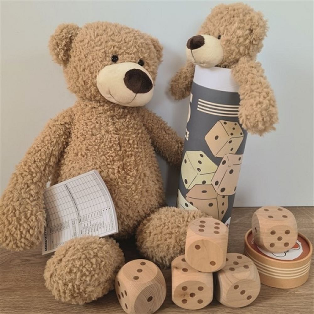 5 dés en bois. 5+ 35 cm