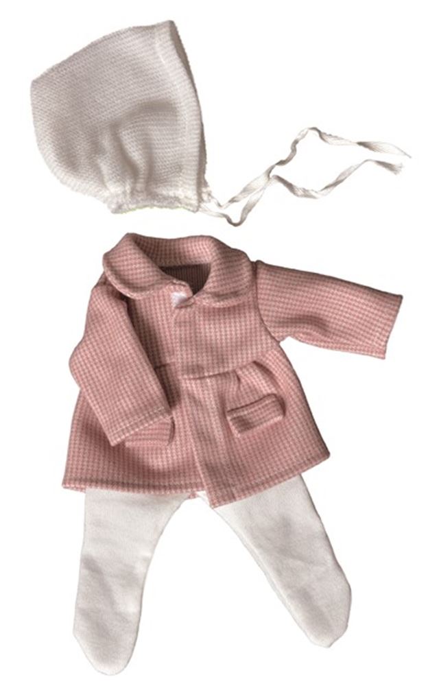 Vêtements de poupée rose perle. 1+