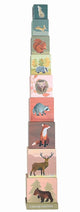 Cubes à empiler Egmont animaux de la forêt. chariot fsc