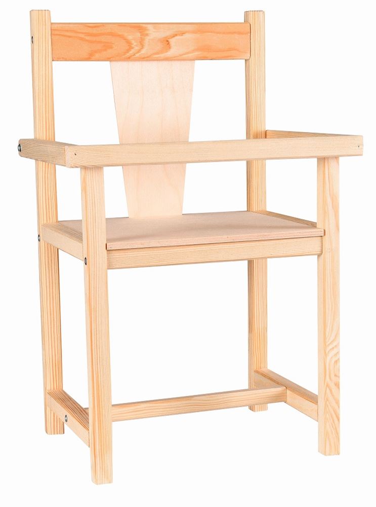 Chaise de poupée Egmont en bois. 23x18x40 cm. 3+