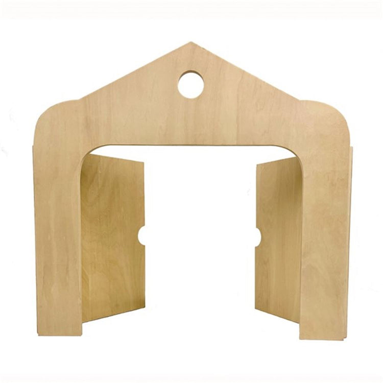 Théâtre de table en bois d'Egmont. 48x25x45cm.