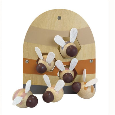Abeilles en forme de boîte en bois d'Egmont. 17x18x6,