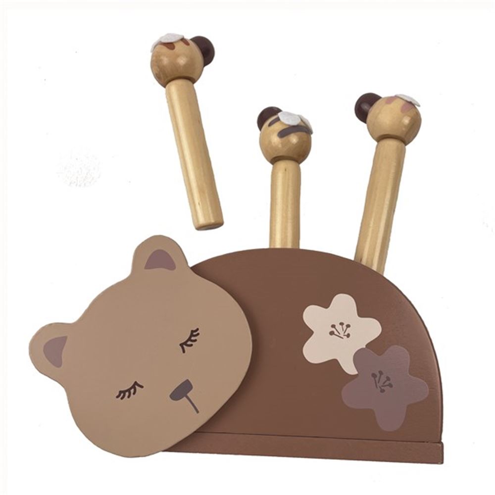 Abeilles pop-up en bois. 18x14x3,5 cm. 1+