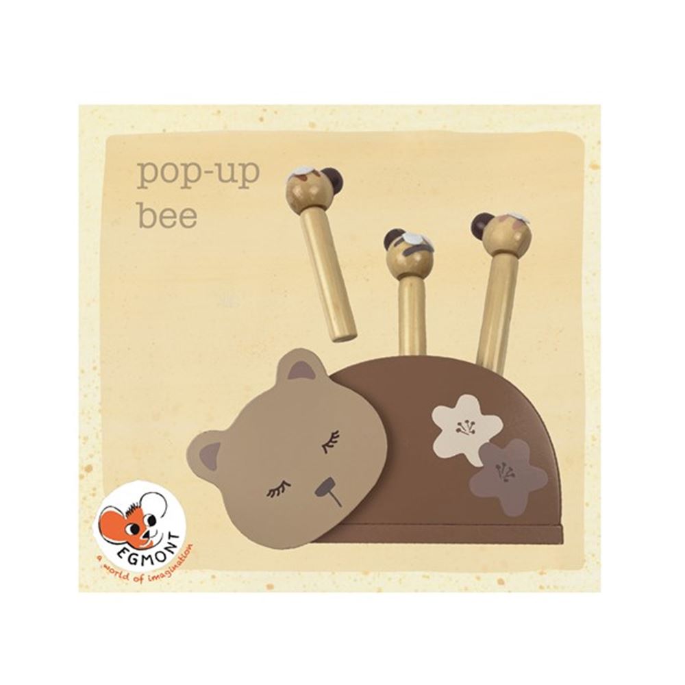 Abeilles pop-up en bois. 18x14x3,5 cm. 1+