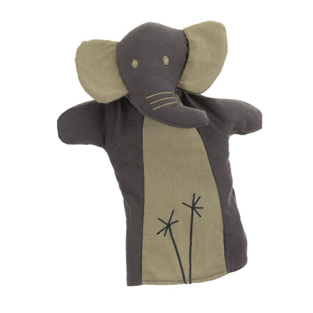 Éléphant de marionnette à main d'Egmont. 29x17x6 cm. 0+