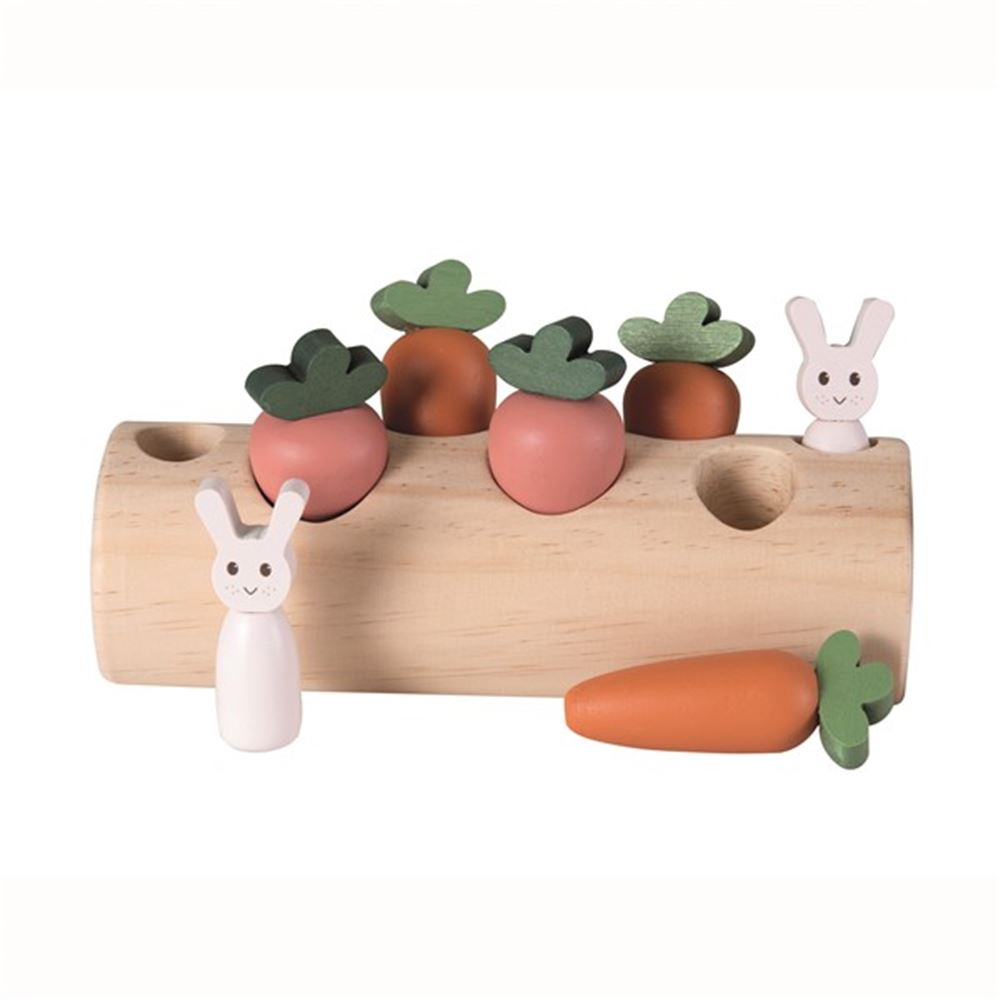 Lapins et légumes de souche d'arbre d'Egmont