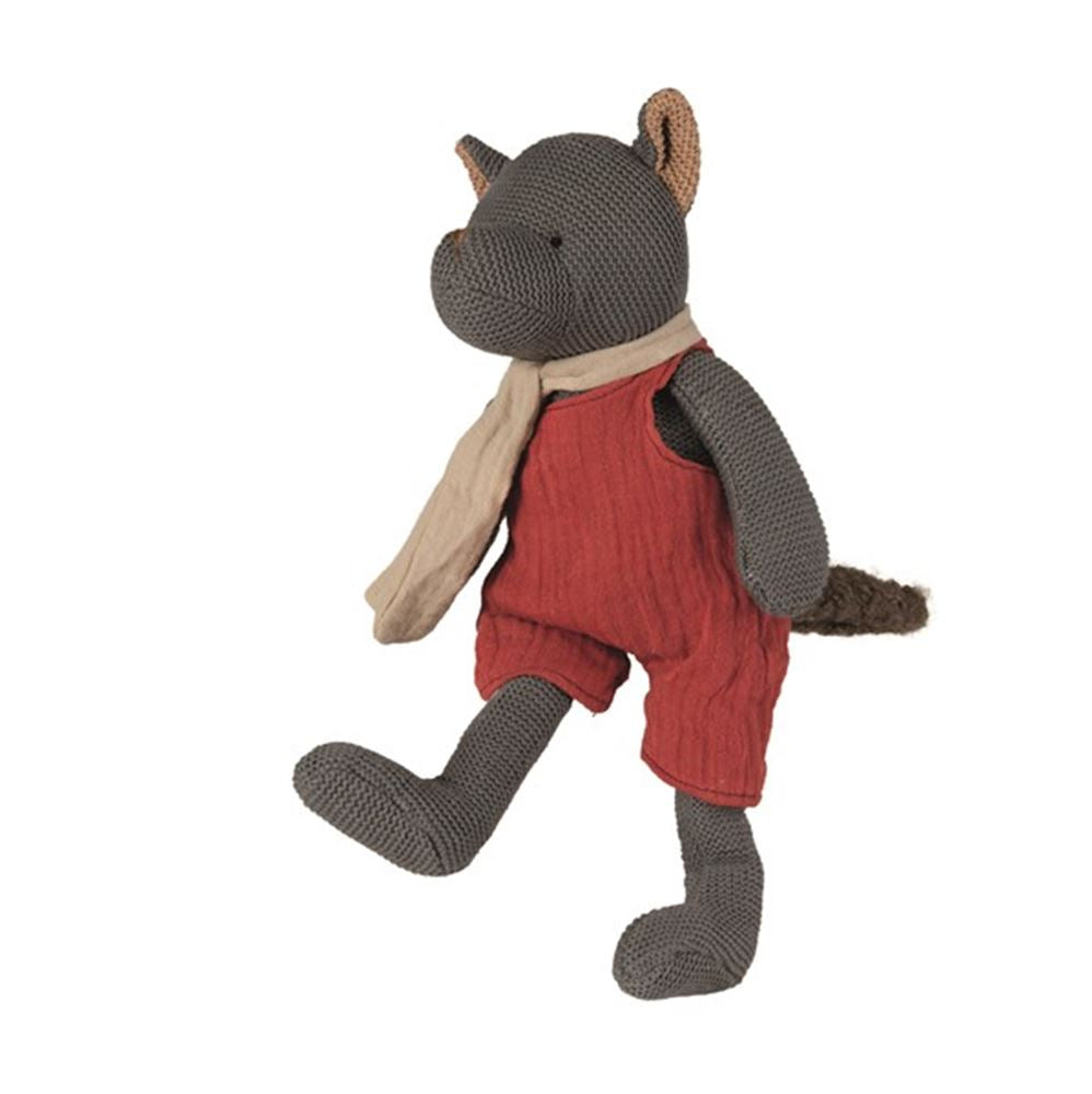 Peluche tricotée Egmont loup john. 30 cm