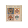 4 puzzles animaux de la forêt 3+ 23x23x4 cm