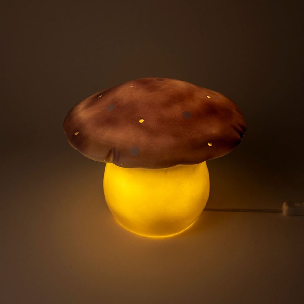 Lampe Egmont champignon lavande+variateur.