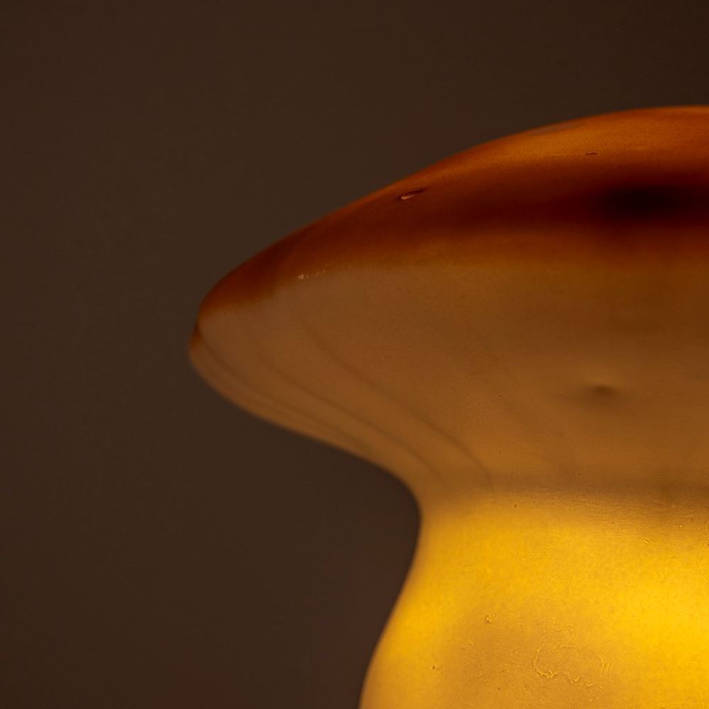 Lampe Egmont champignon chocolat + variateur