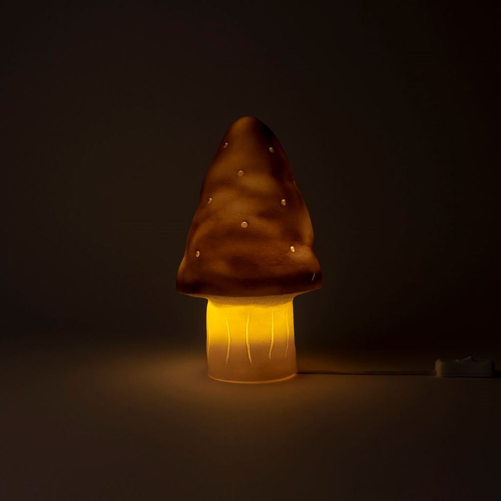 Lampe Egmont champignon chocolat + dimm