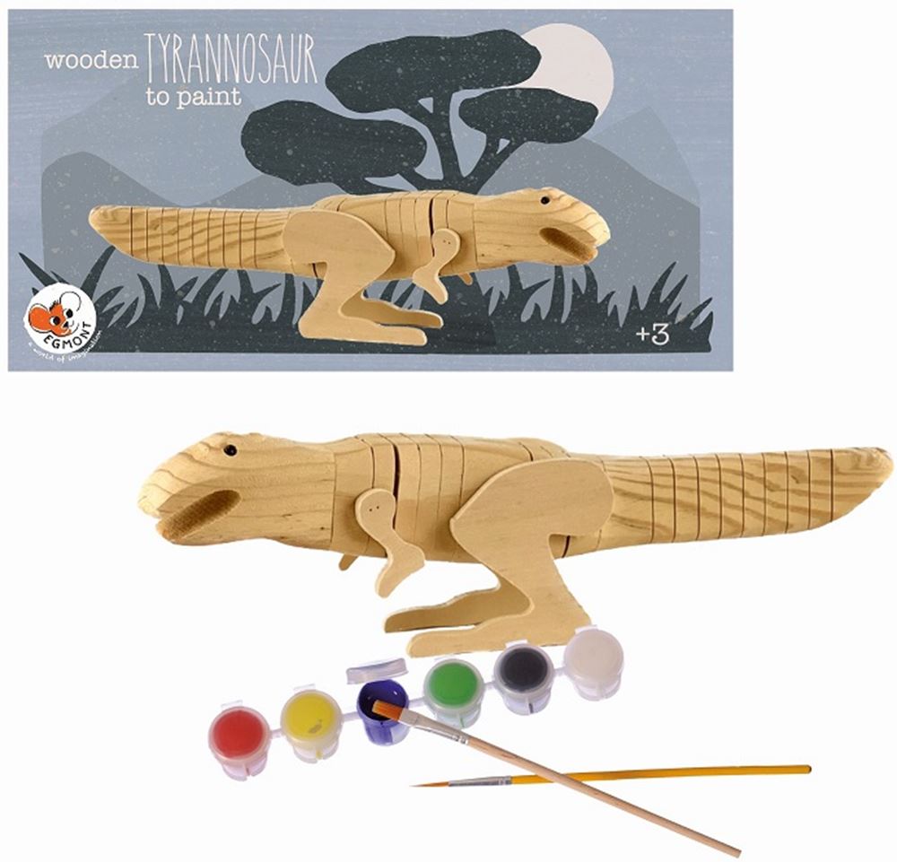 Tyranosaure d'Egmont en bois à peindre.