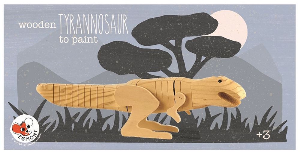 Tyranosaure d'Egmont en bois à peindre.