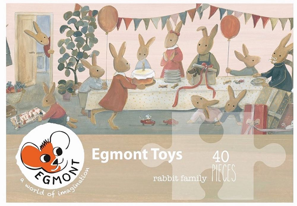 Puzzle Egmont Lapin de la famille. 40 pièces. fsc