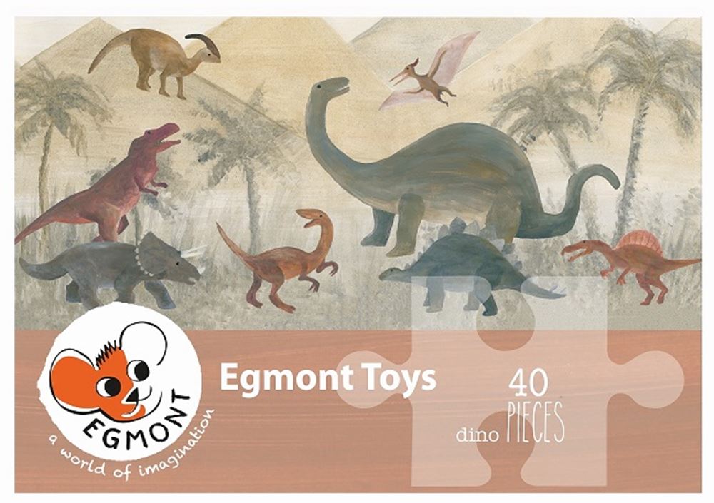 Egmont puzzle dinosaure 40 pcs. carte fsc