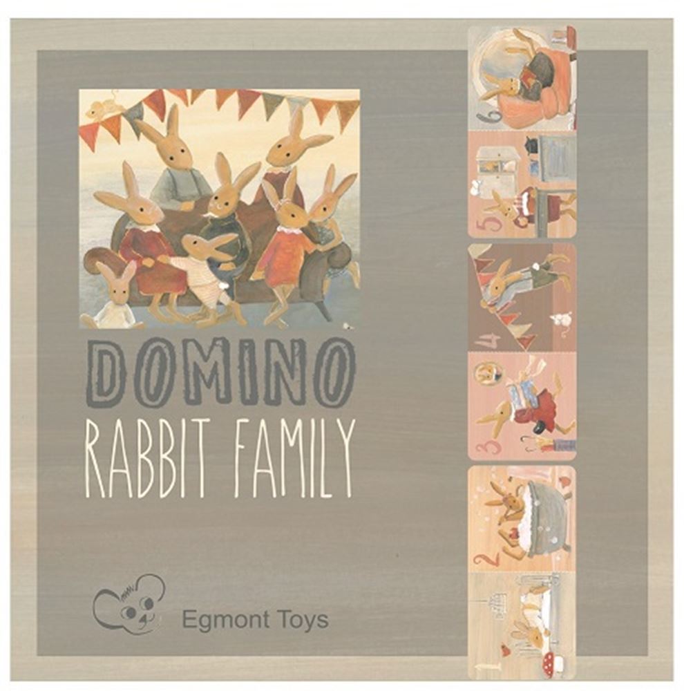 Lapin de la famille Domino d'Egmont. carton FSC