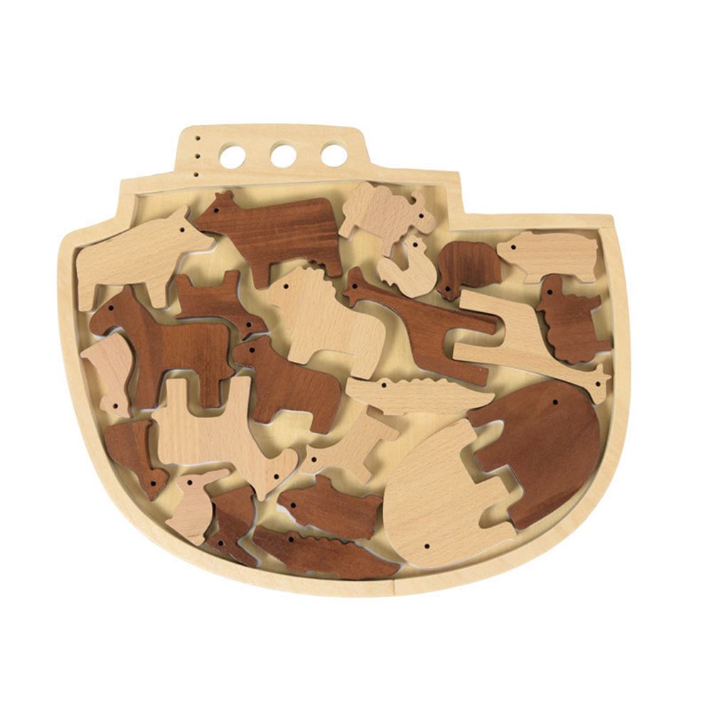 Puzzle forme en bois Egmont Arche de Noé