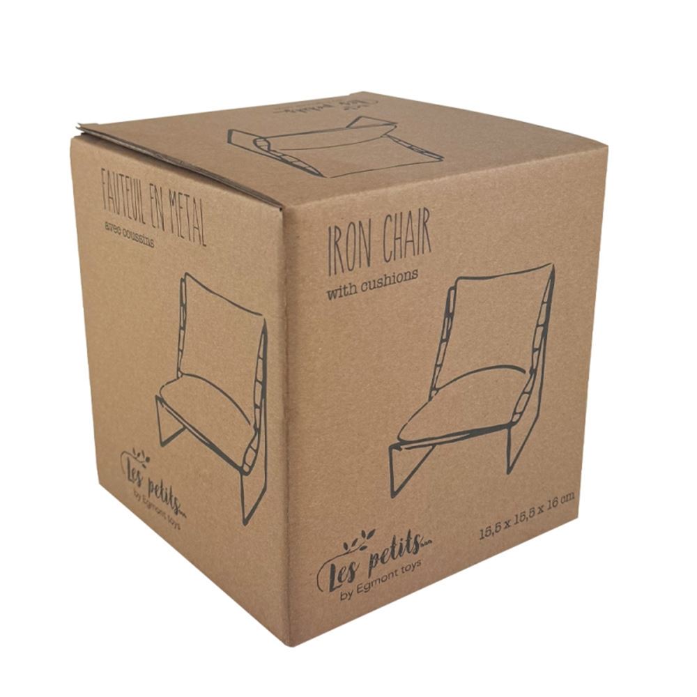 Chaise de poupée en métal Egmont avec coussin. 17