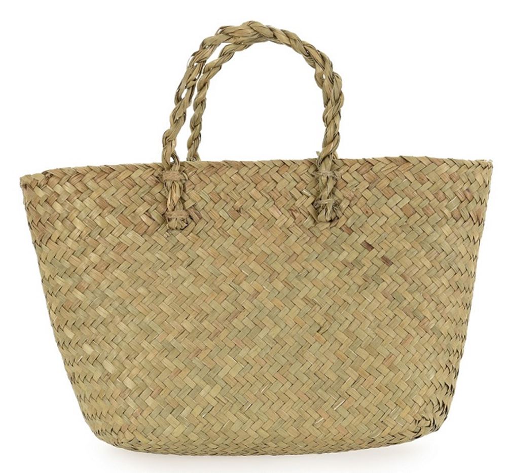 Panier en paille d'Egmont. 20x10x16cm.