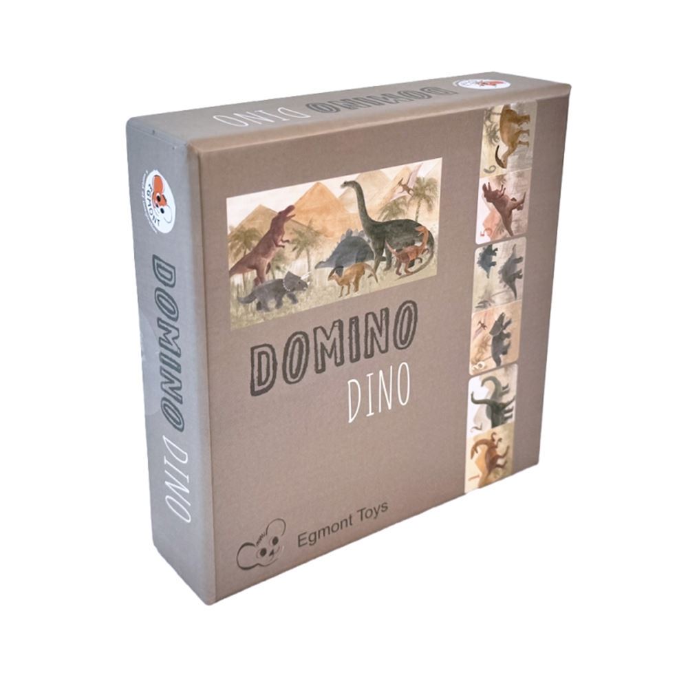 Carton Domino, dinosaure. carton fsc. 3+