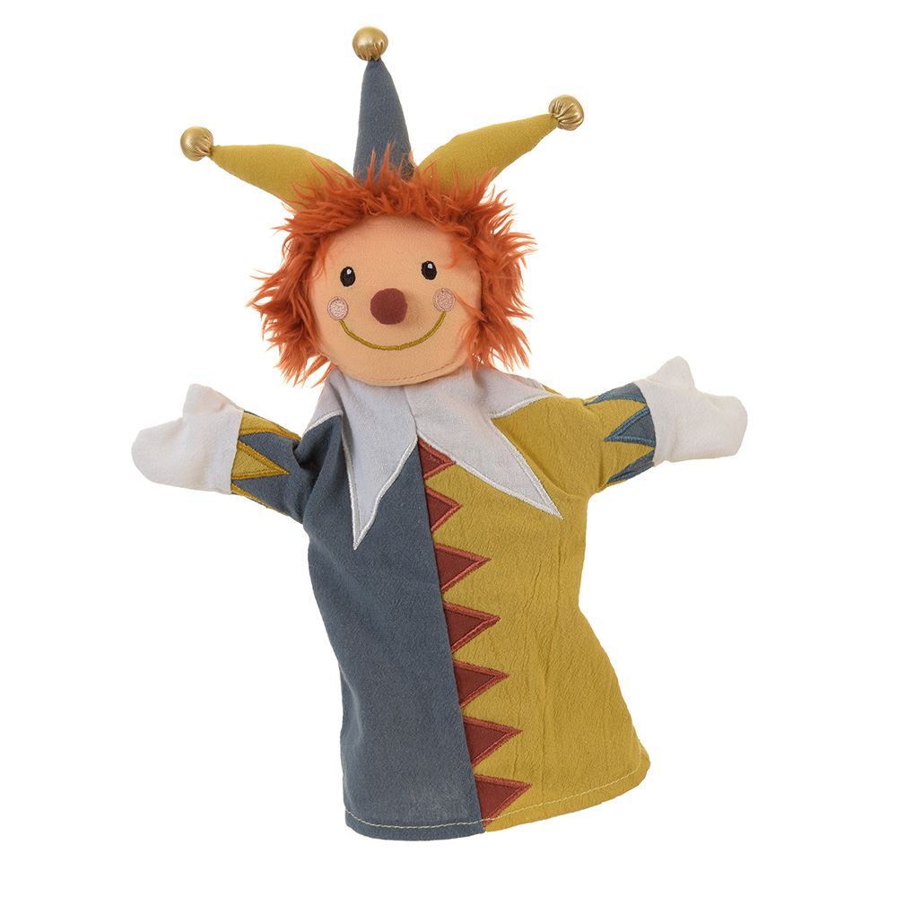 Marionnette à main Egmont bouffon arlequin. 29cm. 0+
