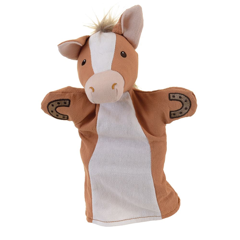 Cheval marionnette à main d'Egmont. 29cm. 0+