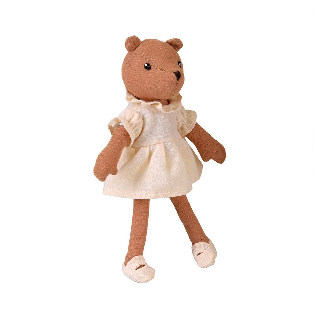 Egmont embrasse Juliette l'ourse. 20 cm.