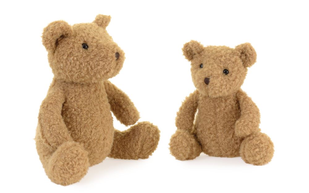 Egmont embrasse Eustache l'ours. 19 cm.