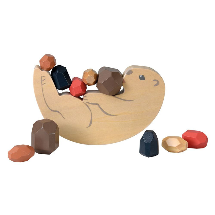 Jeu d'équilibre en bois d'Egmont, loutre. fsc