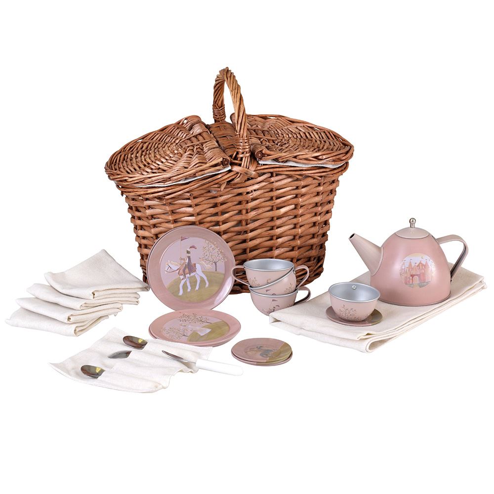 Service à thé Egmont princesse dans un panier. 26