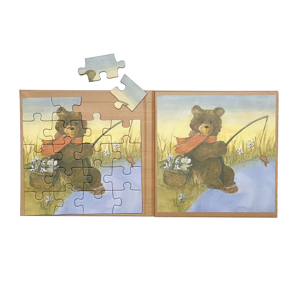 Ours en peluche puzzle magnétique Egmont. 17,5x1