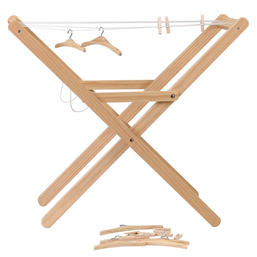 Étendoir avec pinces à linge et cintre
