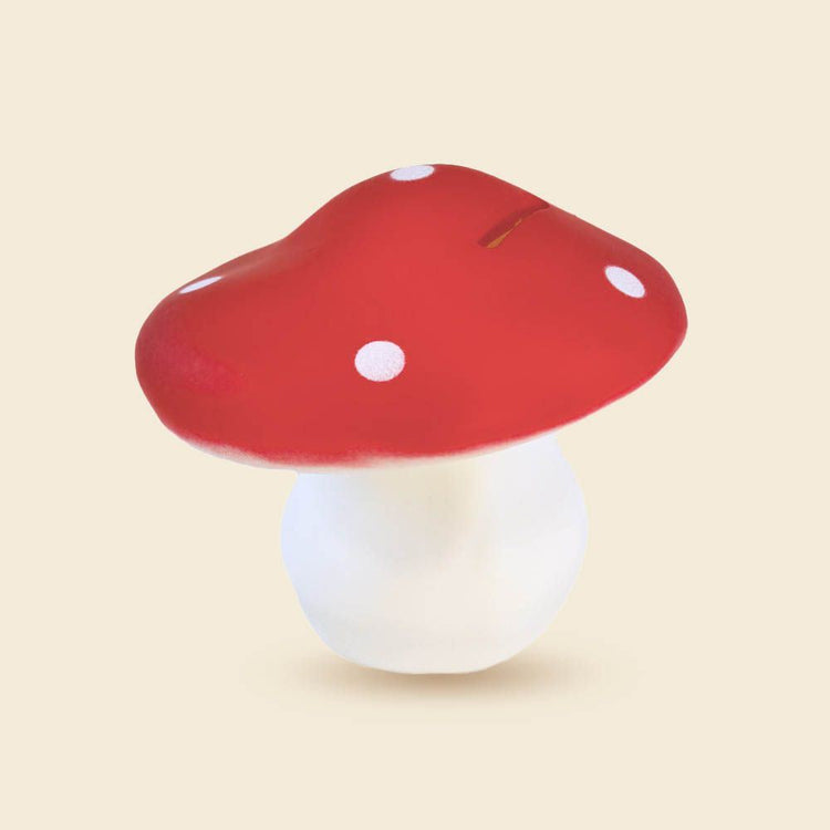 Tirelire Egmont champignon rouge. 11 cm.