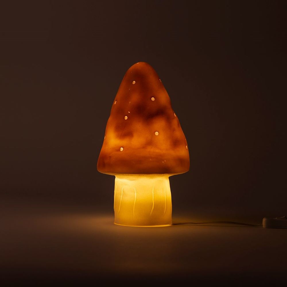 Lampe Egmont champignon lilas + variateur.