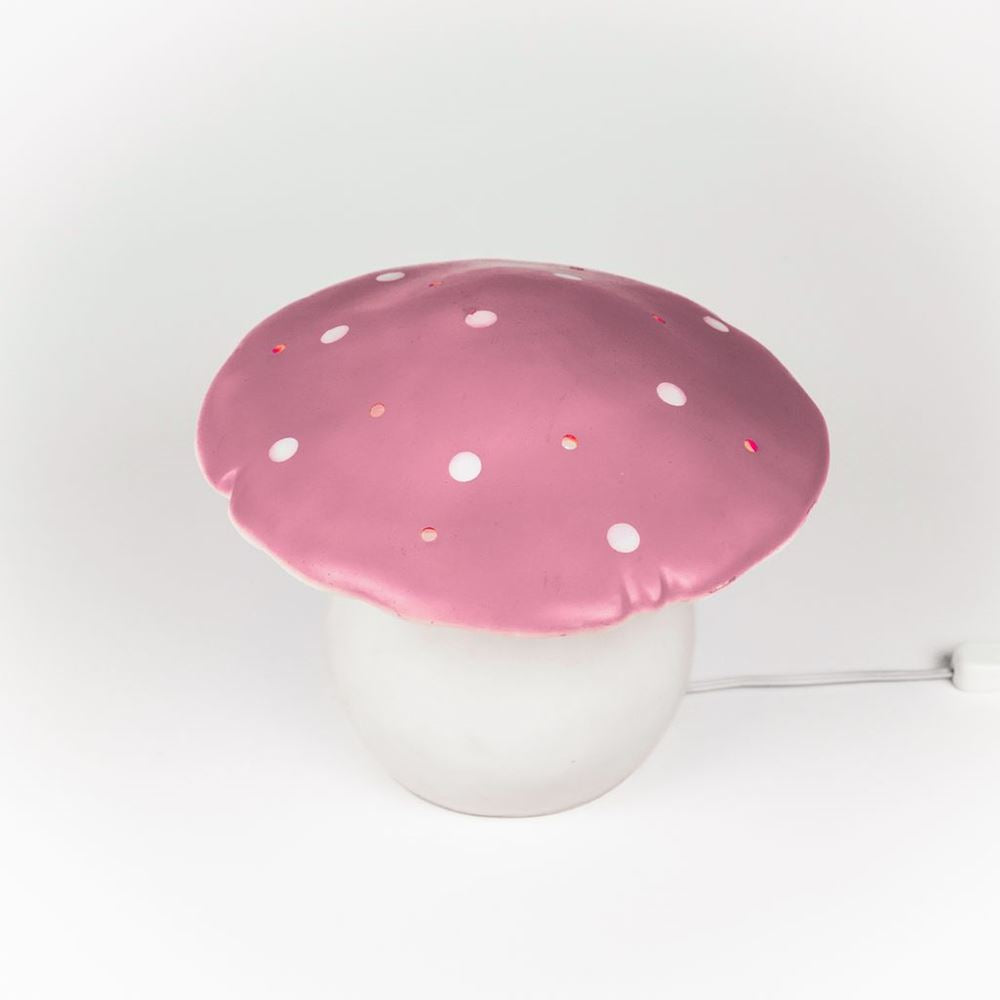 Lampe Egmont champignon lilas + variateur.