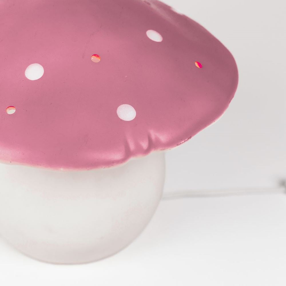 Lampe Egmont champignon lilas + variateur.