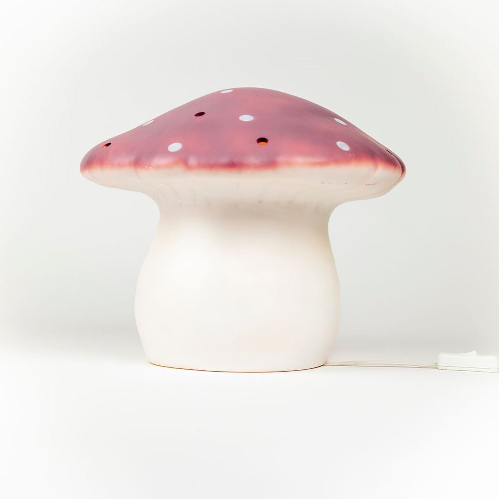 Lampe Egmont champignon lilas + variateur.