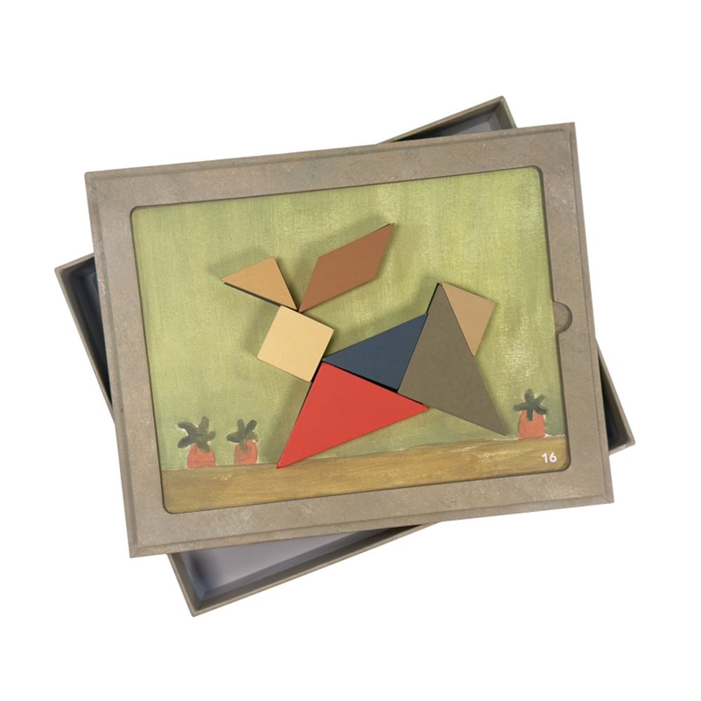 Tangram de jeu magnétique Egmont. 23x18x4
